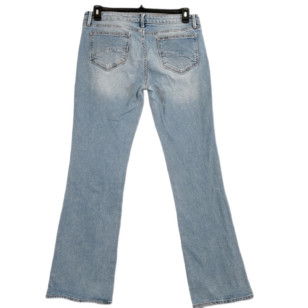 Anthropologie Womens Driftwood Kelly Light Blue Bootcut Jeans Size:32 - Picture 4 of 11